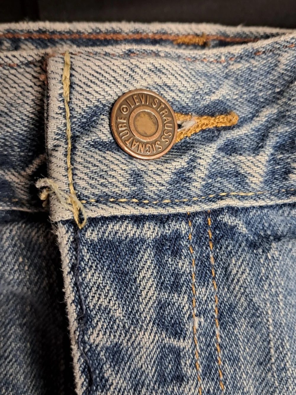 Vintage Signature by Levi Strauss Men's Loose Straight Jeans W33 L30 100% Cotton
